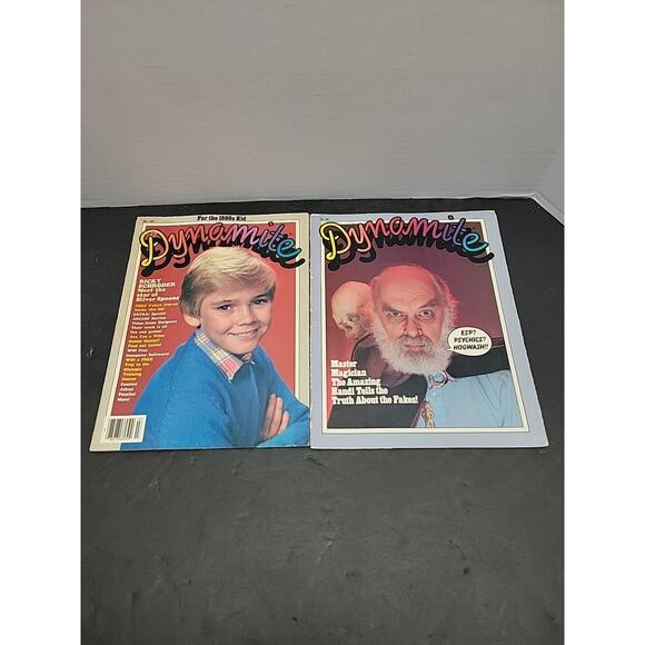 Lot 2 Vintage 1980’s Dynamite Magazines # 90 And 107 Randi, Schroder Book Lot. - Picture 1 of 9